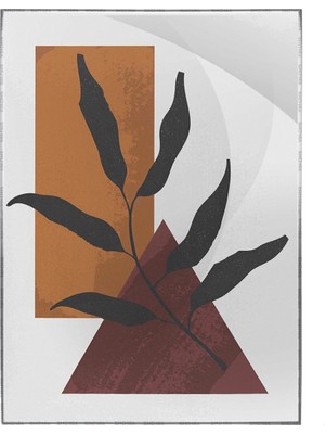 SHOP365 Bitki Yapraklar ve Şekiller Modern Poster P-000683