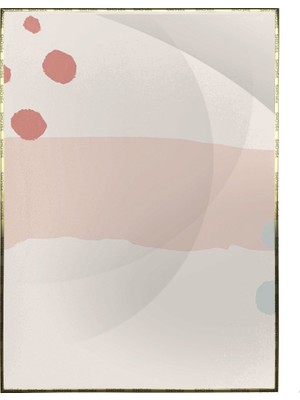 SHOP365 Şekiller Dekoratif Pastel Renkler Modern Poster P-000489