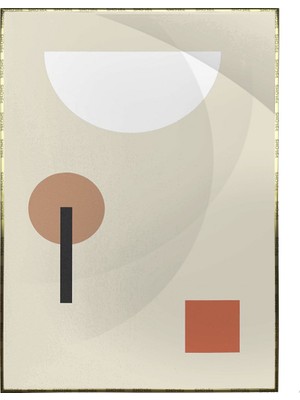 SHOP365 Yapraklar ve Şekiller Modern Poster P-001331