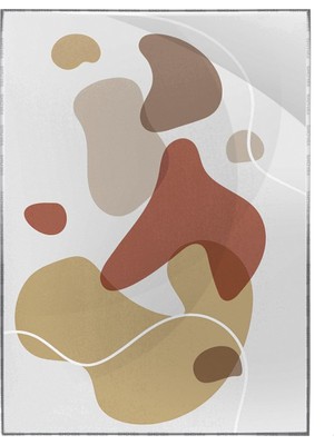 SHOP365 Yapraklar ve Şekiller Modern Poster P-001075