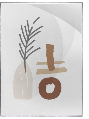 SHOP365 Yapraklar ve Şekiller Modern Poster P-001441