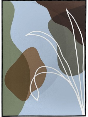 SHOP365 Yapraklar ve Şekiller Modern Poster P-001529