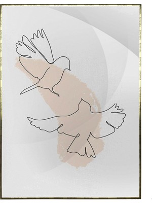SHOP365 Hayvan Çizimi Modern Poster P-001436
