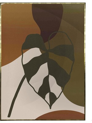 SHOP365 Yapraklar ve Şekiller Modern Poster P-001273