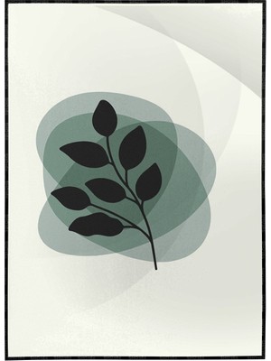 SHOP365 Bitki Yapraklar ve Şekiller Modern Poster P-002044