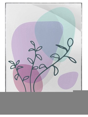 SHOP365 Bitki Yapraklar ve Şekiller Modern Poster P-002076