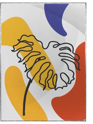 SHOP365 Bitki Yapraklar ve Şekiller Modern Poster P-002088