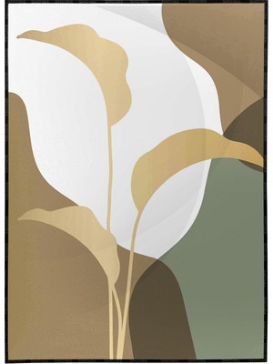 SHOP365 Yapraklar Karışık Renkler Illüstrasyon Modern Poster P-001594