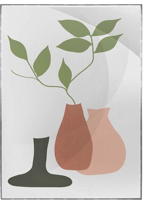 SHOP365 Yapraklar ve Şekiller Modern Poster P-001480