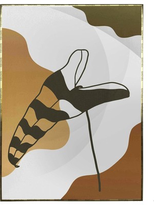 SHOP365 Yapraklar ve Şekiller Modern Poster P-001274