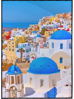 SHOP365 Yunanistan Mimarisi Santorini Manzara Poster P-000055