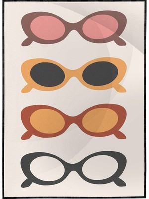 SHOP365 Renkli Çizimler Illüstrasyon Modern Sanat Tuval Poster P-000561