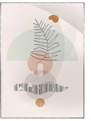 SHOP365 Doğa Bitki ve Şekiller Pastel Renkler Modern Poster P-004248