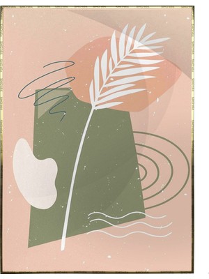 SHOP365 Çeşitli Objeler Pastel Renkler Modern Tuval Modern Sanat Poster P-000296