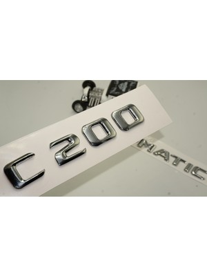 DK Tuning Benz C 200 4matic Bagaj Krom Metal 3m 3D Yazı Logo