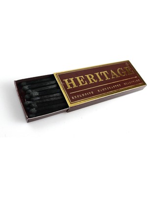 Heritage Black Uzun Kibrit Tekli 11 x 4 cm