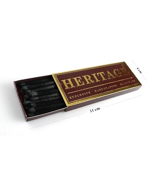 Heritage Black Uzun Kibrit Tekli 11 x 4 cm