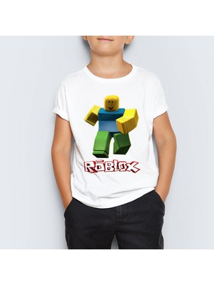 Roblox Baskılı Çocuk Tişört T-Shirt Mr-07