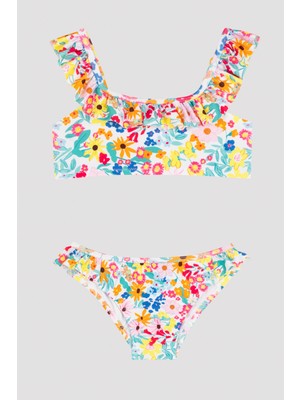 Penti Kız Çocuk Floral Garden Halter Bikini Set