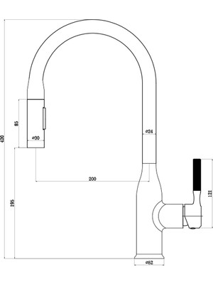 Newarc Step Spiralli Eviye Bataryası SIYAH-900591B