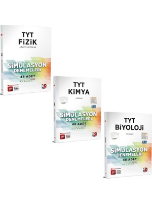 3D Yayınları 2023 TYT Fizik Kimya Biyoloji Simülasyon Deneme Seti 3 Kitap