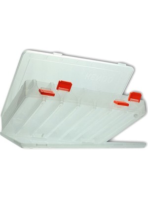 Kendo Çift Taraflı Rapala Kutusu Şeffaf Plastik 27 x 20 x 5 cm 14 Parça Kapasite