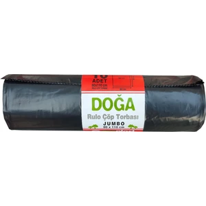 Battal Boy Çöp Torbası Poşeti - 500 Gr. - 90 Litre - 80 x 110 Cm / 10 Adetlik Rulo