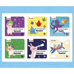 Minik Kitaplar 1+ Yaş Yeni 6 Kitap