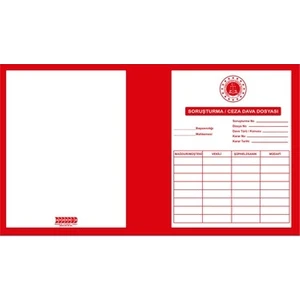 Mert Ekip Kırmızı Beyaz Mahkeme Dosyası 50 Adet