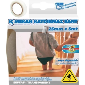 Şeffaf Transparan Zemin Kaydırmaz Duş,havuz Kaydırmaz Bant 25MMX5MT