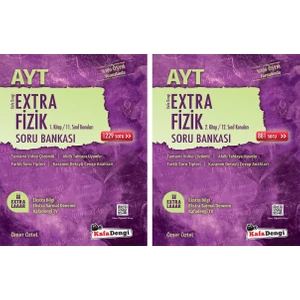 Kafa Dengi Yayınları AYT Fizik Extra 1 ve 2. Kitap Soru Bankası Seti 2 Kitap 2023