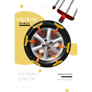 Seburam Yeni Araç Kar Zinciri Araba Kış Zinciri Takmatik Zincir Özel Tasarım Zincir SS-0002-L-6