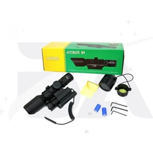  3-10X42  Zoomlu Av Tüfeği Dürbünü Tüfek Lazeri Zenon Fenerli M9