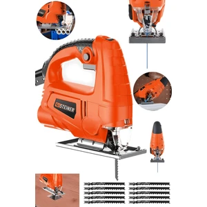 Alman 4000 W Sjs Metal Şanzıman 6 Kademe Devirli Bakır Sargılı Dekupaj Testere Makinesi 10 Uç