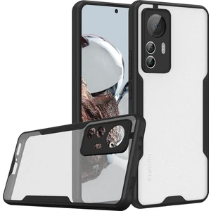 Xiaomi Mi 12T Pro Kılıf Kamera Korumalı Arkası Mat Platin Silikon