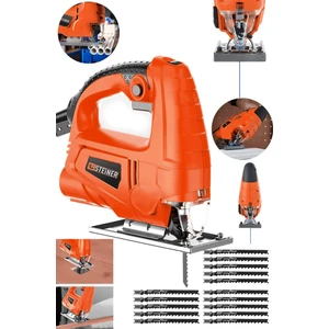 Alman 4000 W Sjs Metal Şanzıman 6 Kademe Devirli Bakır Sargılı Dekupaj Testere Makinesi 15 Uç