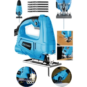 Alman 4000 W Sjs Metal Şanzuman 6 Kademe Devirli Bakır Sargili Dekupaj Testere Makinesi 5 Uç