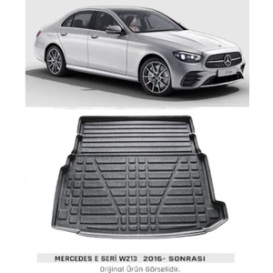 Born Garage Yeni Mercedes E Serisi Bagaj Havuzu 2016-2023 Araca Özel Üretim ve Tam Uyumlu Kaucuk