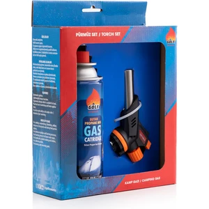 Golf Bütan Propan Gaz Kartuşu 227G Çakmaklı Pürmüz Set
