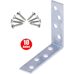 Alet Çantam Mobilya Dolap Köşe L Gönye 15X55X55 Bağlantı - 10 Adet