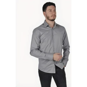 Give Way Slim Fit Saten Erkek Gömleği