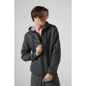 Pepp Jeans Antrasit Kapüşonlu,fermuarli Erkek Sweatshirt