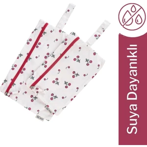 Mama Yoyo Temiz & Islak/kirli 2'li Çanta Seti Cherry (Kiraz)