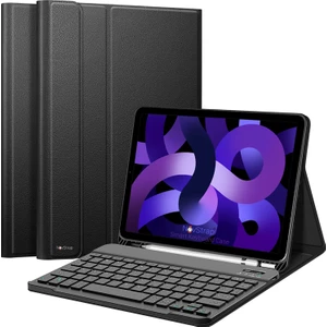 Apple iPad Air 4/5 Nesil 10.9 inç iPad Air 11 inç Uyumlu Bluetooth Klavyeli Kılıf Standlı