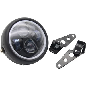 Sportster Cafe Racer Bobber Için 6.5 Inç LED Motosiklet Far Hilo Kafa Işık Lambası Ampul Drl (Yurt Dışından)