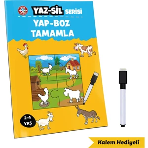 Çocuk Akademi Yaz Sil Serisi- Yap Boz Tamamla - Özlem Durhat