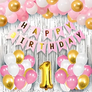 Çıtı Pıtı Store Doğum Günü 1 Yaş Dekor Seti