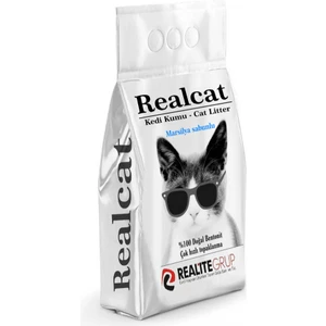 Real Cat Marsilya Sabunu Kokulu Topaklaşan Bentonit Kedi Kumu 20 L