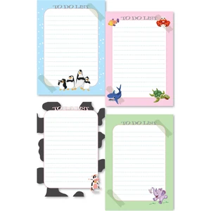 Cabuk Baskı 4lü Bloknot Note Pad - To Do List Bloknot Not Kağıdı 10 x 14 cm
