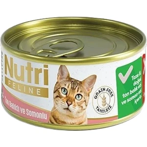 Nutri Feline Grain Free Tuna Pate with Salmon Adult Cat Tahılsız Ton Balıklı ve Somon Balıklı   
Yetişkin Kediler İçin Yaş Kedi Maması 85gr